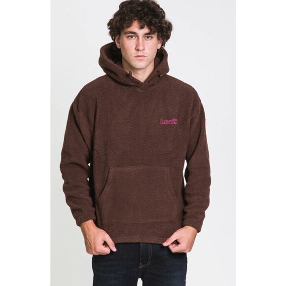 Levi's Men's Sherpa Brown Cozy Up Relaxed Fit Hooded Sweatshirt XXL Soft Warm - Picture 1 of 9